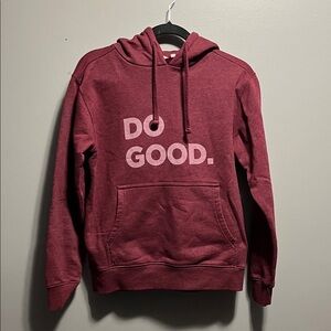 Cotopaxi Maroon Hoodie with Positive Message